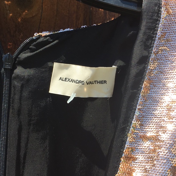 ALEXANDRE VAUTHIER SEQUINS MINI DRESS. - Picture 5 of 7